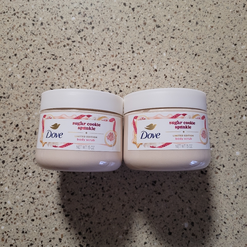 2 Dove Sugar Cookie Sprinkle Limited Edition Body Scrub 15 oz Each